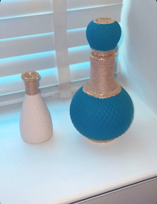 Decorative canter- Blue and Gold